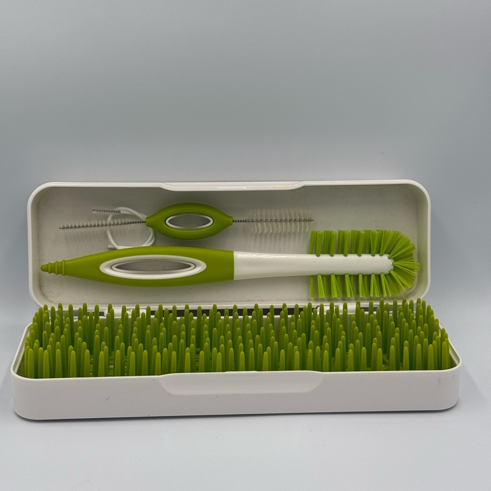 Boon Trip Silicone Travel Bottle Drying Rack - Portable 3‎ Piece Set  Green - Picture 2 of 5